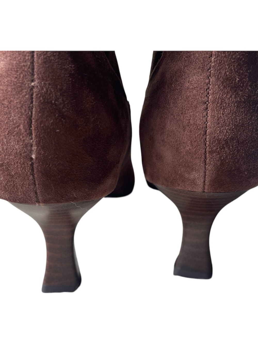 NEW Tahari Women's Sonira Suede Leather Brown Pointy Toe Calf Heel Boot Size 9 - Picture 3 of 7